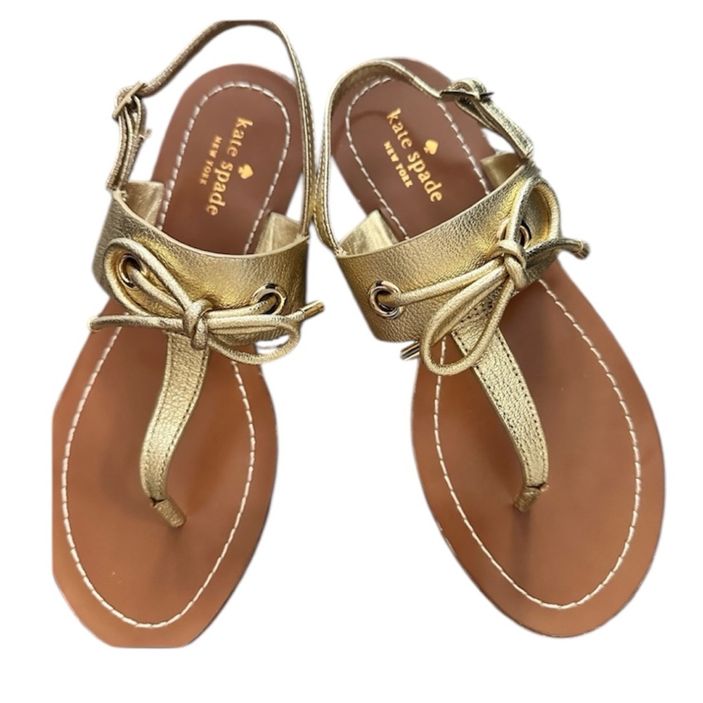 Kate Spade Carolina Leather Thong Sandals